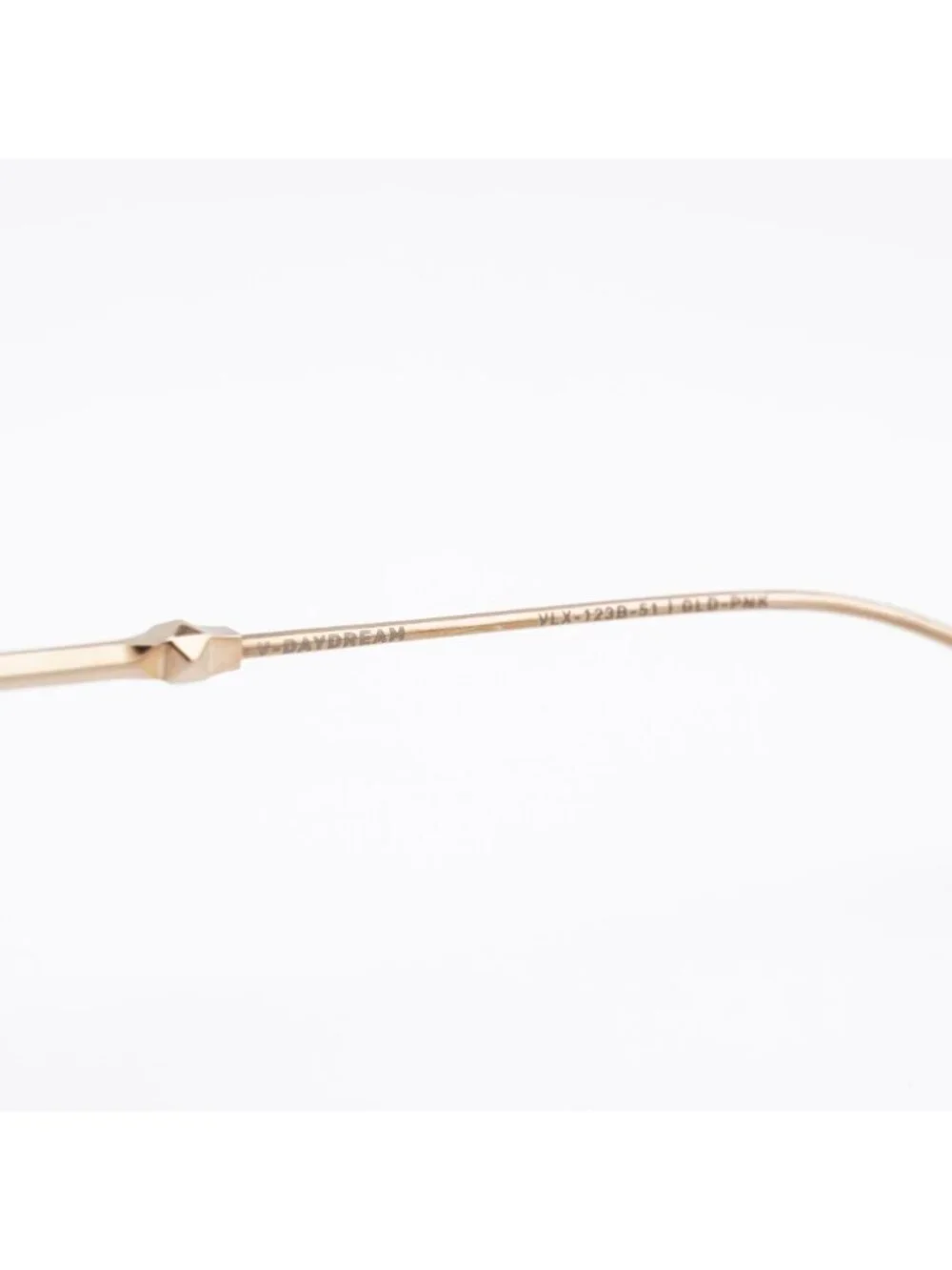 Valentino V-DAYDREAM VLX-123B-CH Eyeglasses Gold 51mm Cat Eye Frame with Chain